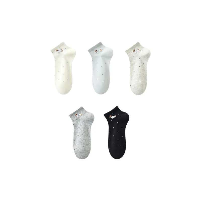 Temooues Ankle Socks Women's Combo Set-4