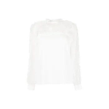 PINKO Chantilly lace Long sleeved Blouse