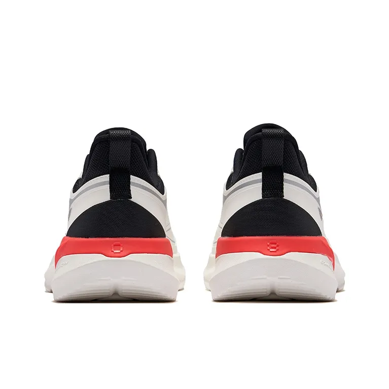 Erke Shock Absorbers Rebound Low Top City Commute Running Shoes Men's Microcrystal White Jet Black-3