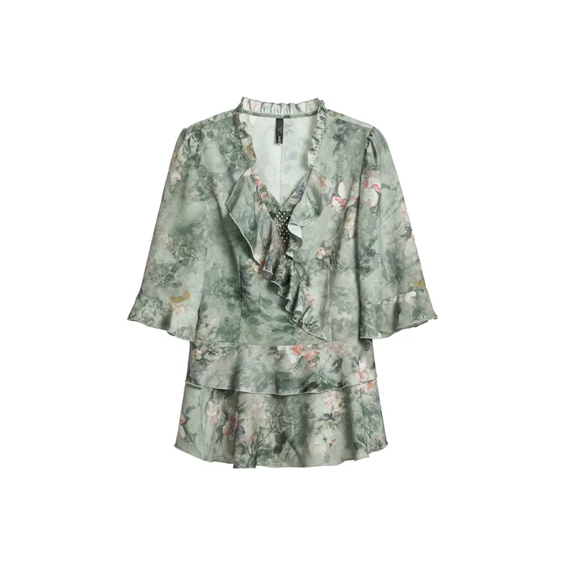 Mambe Shirts Women's Pea Green-0