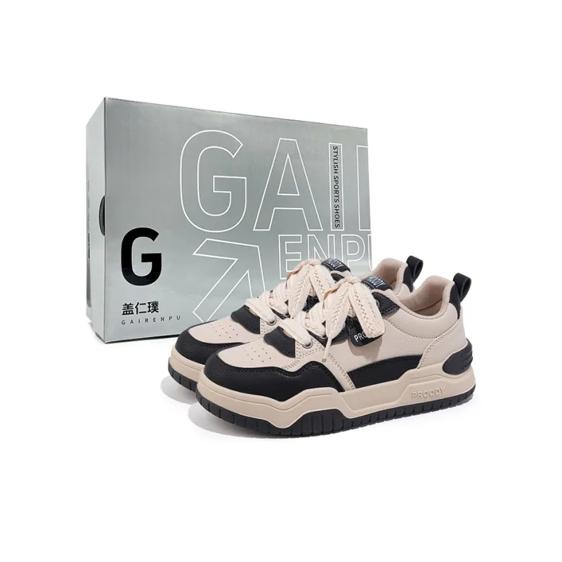 Gai Renpu Anti Slip And Wear Resistant Height Increasing Low Top Skateboard Shoes Women's-6