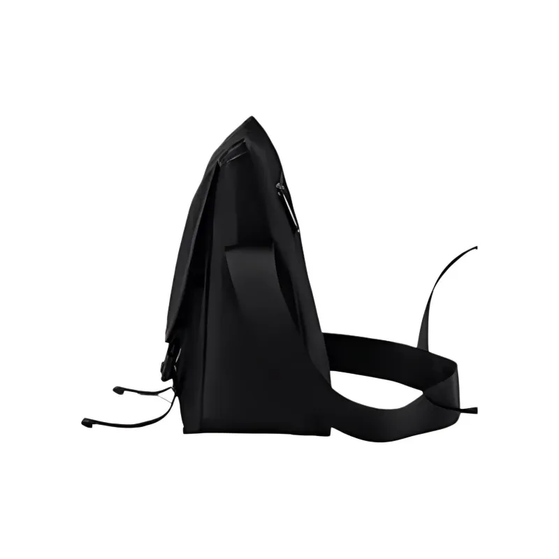 SAMSONITE Fabric Shoulder Bag, Crossbody Bag Medium Size Men's Black-2