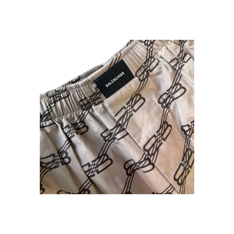 Balenciaga SS25 Casual Pants Loose Fit Men's Brown-2