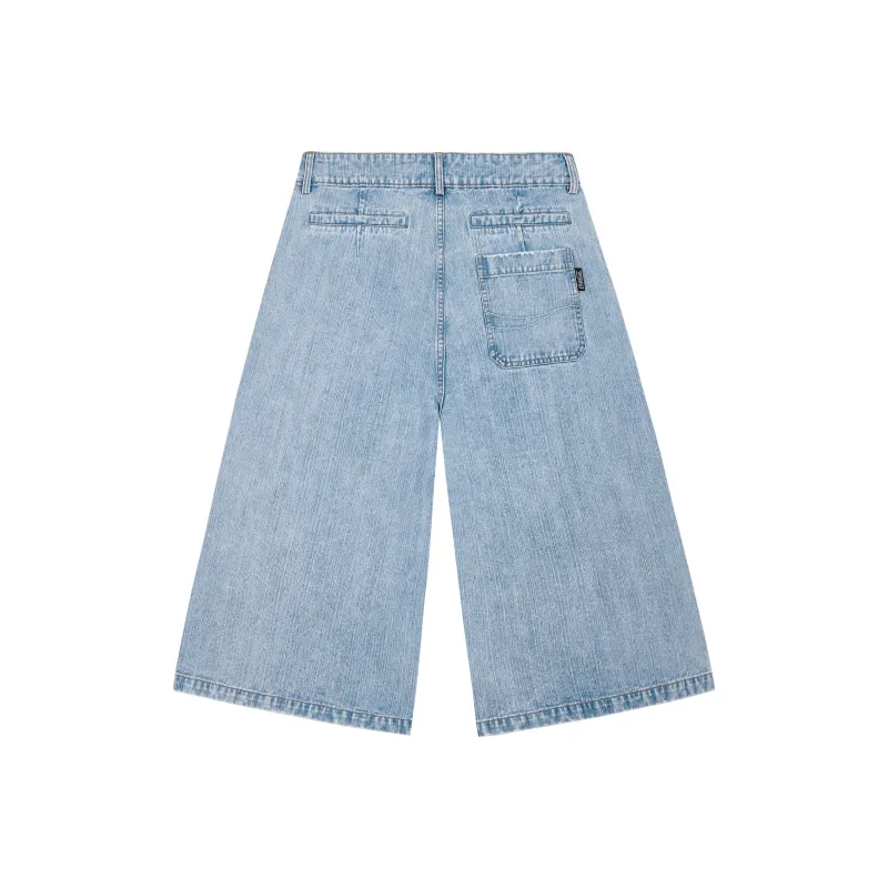 Coke Denim Shorts Unisex Light Denim Blue-1
