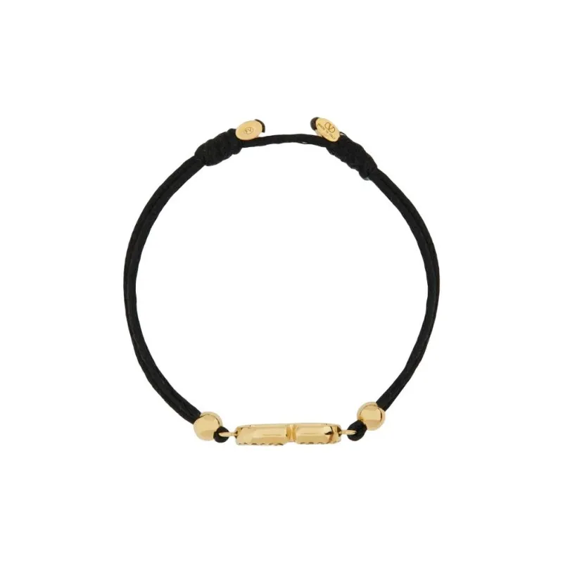Valentino Cotton Crystal Bracelets Women's Gold-1