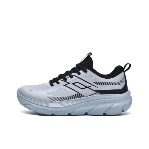 LOTTO Cushioning Rebound Abrasion Resistant Lightweight Slip Resistant Low Top Trail Running Shoes Men's Gray