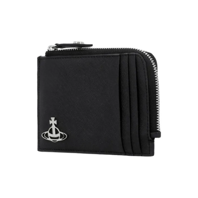 Vivienne Westwood Polyurethane Card Holder Women's Black-2
