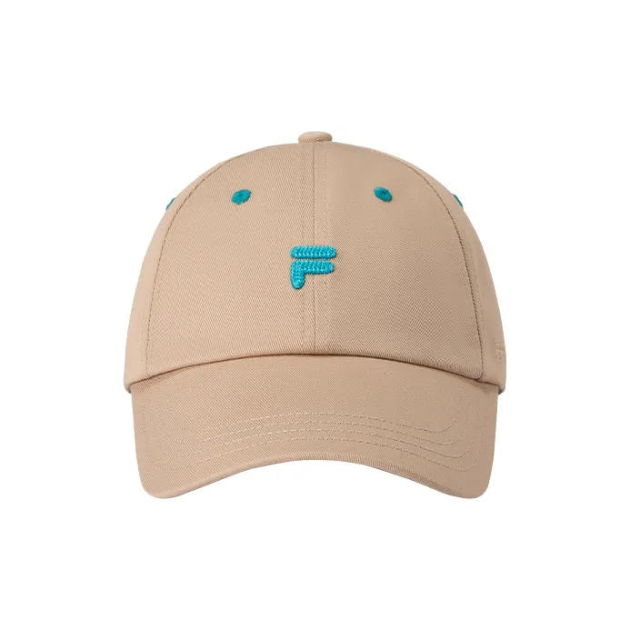 FILA FUSION Cotton Baseball Caps Unisex Bear Brown-1