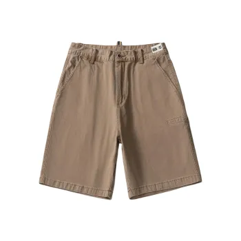 FCB ARCELONA Denim Shorts Unisex Khaki