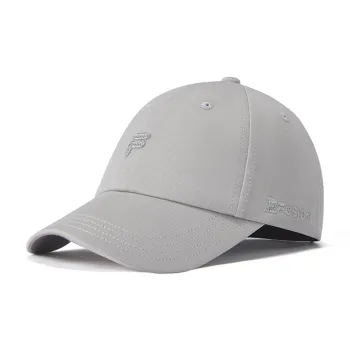 FILA FUSION Cotton Baseball Caps Unisex Blue Mist Gray