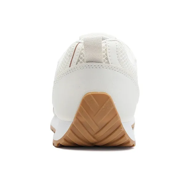 RENBEN Breathable And Lightweight Low Top Casual Shoes Women's Beige Khaki-4
