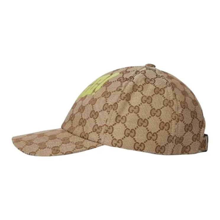 GUCCI Canvas Baseball Caps Men's Brown-1