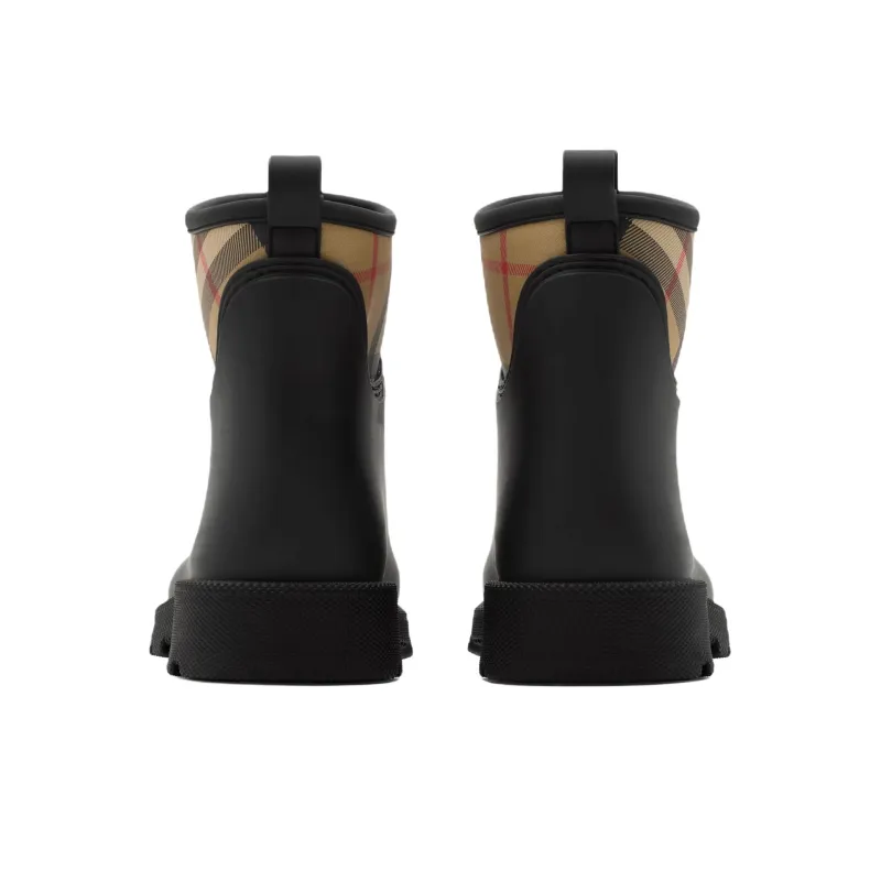 Burberry Marsh Stamp Rain Boots Women's Black-3