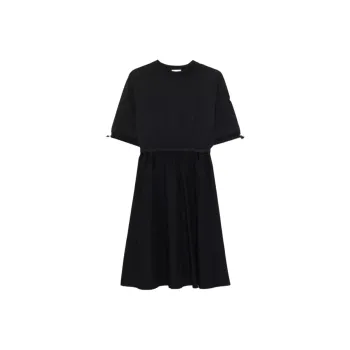 Moncler Short Sleeved Dress Women's Black