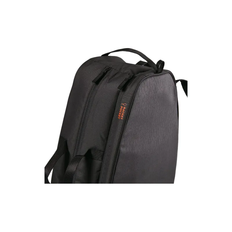 DECATHLON Polyester Tennis Bag Travel Storage Bag Medium Size Unisex Black & Neon Red-4