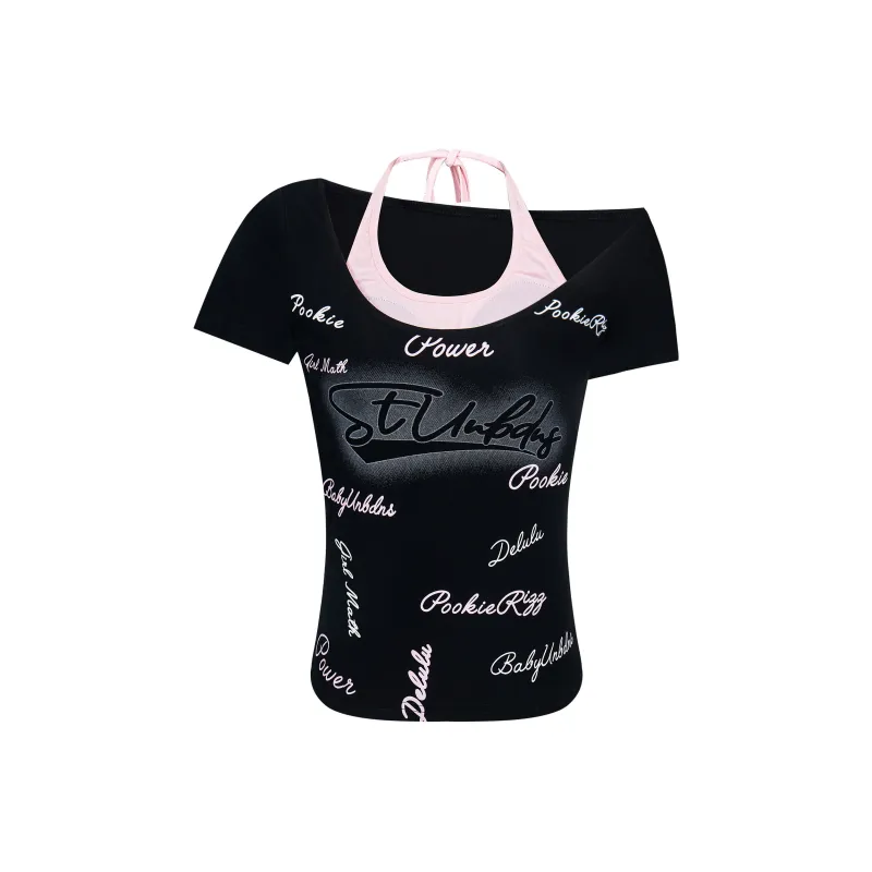 YINLEI T Shirts Women's Black-0