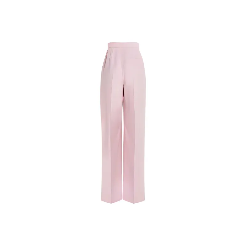 Alexander McQueen Pleat Detailed Wide Leg Pants-1