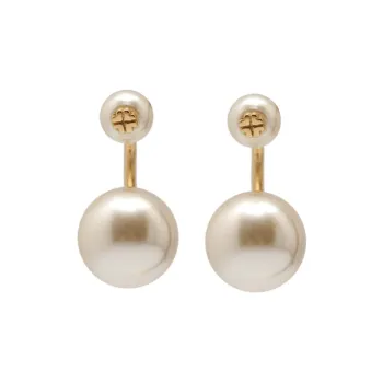 Fellala Shijia Pearl Two Way Wear Stud Earrings Unisex