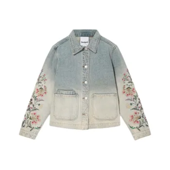 Desigual Denim Jackets Women's Light Blue Denim