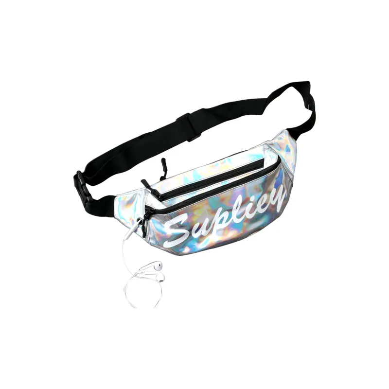 COLINS KEIRS Laser Composite Fabric Fanny Pack Unisex White-1
