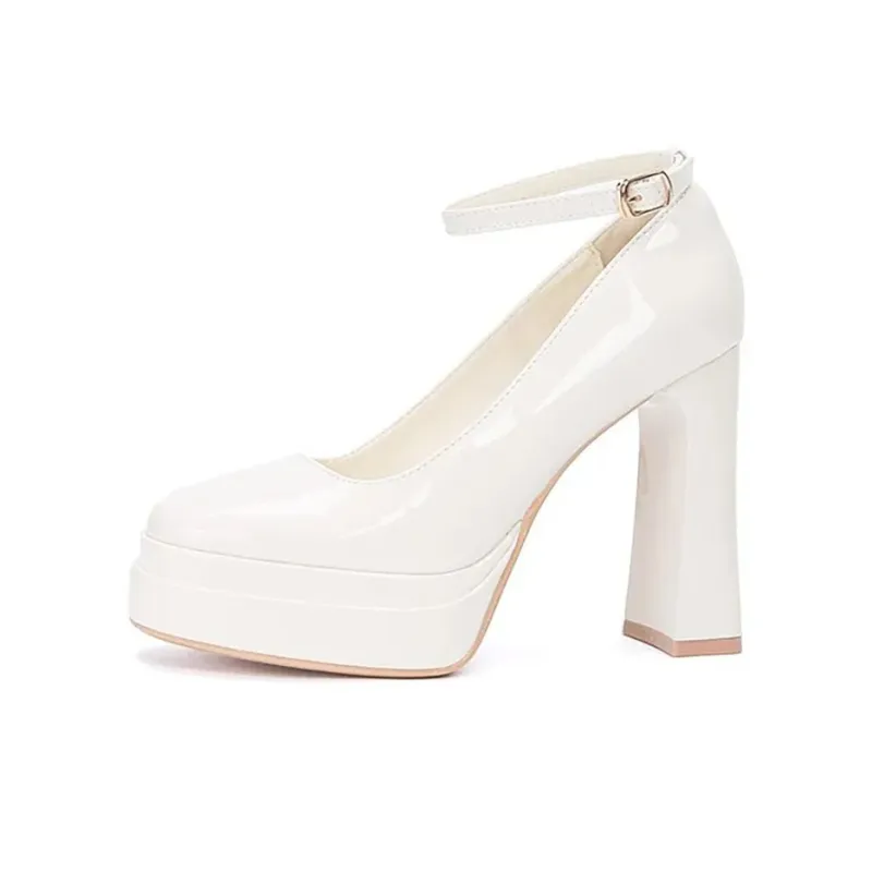 CVOJOO Chunky Heel High Heels Women's-1