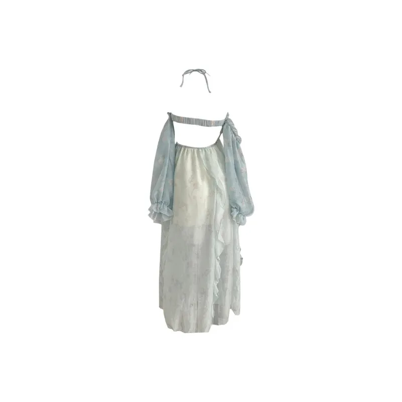 SKYA Slip Dresses Women's Green-1