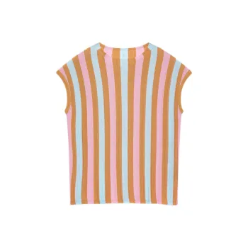 Desigual Knitwear Women's Orange Strip
