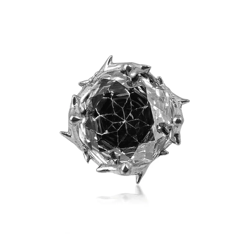 WIC Zircon Stud Earrings Unisex-5