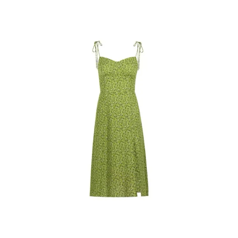 CHANGE SHE Slip Dresses Women's Avocado Green-1