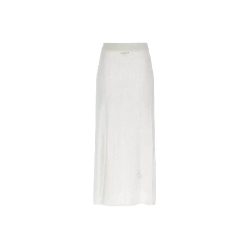 GANNI Casual Long Skirt Women's White-0