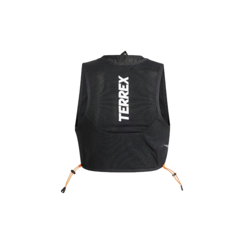 Adidas Terre Mountaineering Bag Outdoor Bag Recycled Material 5L Black & White & Orange Unisex-1