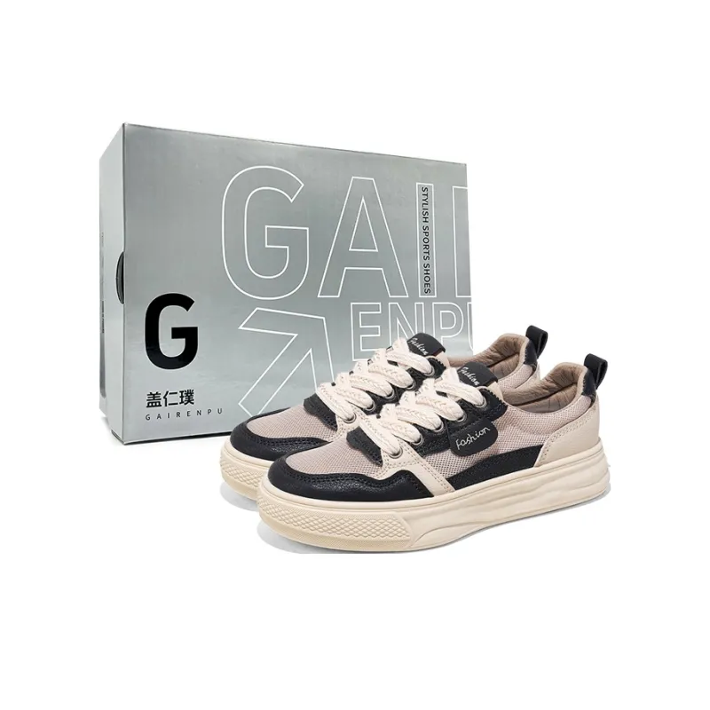 Gai Renpu Slip Resistant, Lightweight, And Breathable Low Top Skateboard Shoes Women's-0