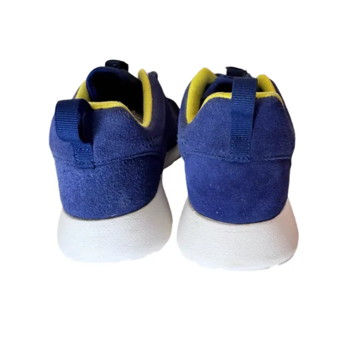 Nike Roshe Run Anti Slip Wear Resistant Low Top Running Shoes Men's Blue-2