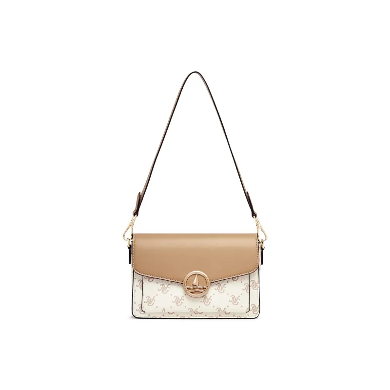 NAVIGARE PVC Shoulder Bag Women's Coffee-4