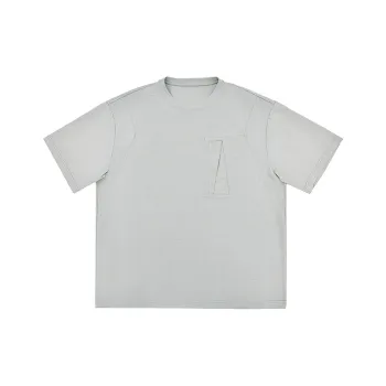 SINBOS T Shirts Men Storm Cloud Gray
