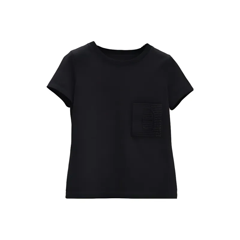 HERMES T Shirts Women's Black-0