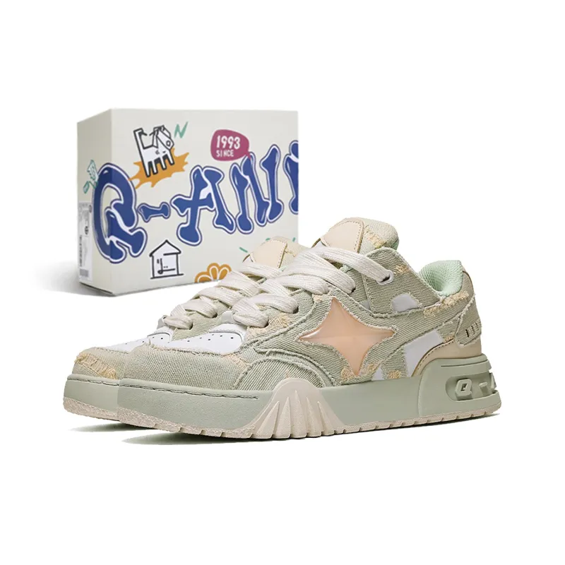 Q-AND Slip-Resistant Cushioning Height Increasing Low-Top Skateboard Shoes Unisex-19