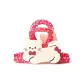 Kitten Deep Pink Polka Dot Fabric Claw Clip
