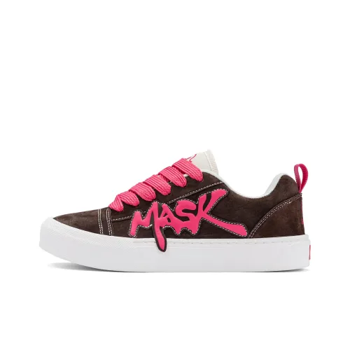 Ghost Mask Support Height Increase Low Top Skateboard Shoes Men's Brown
