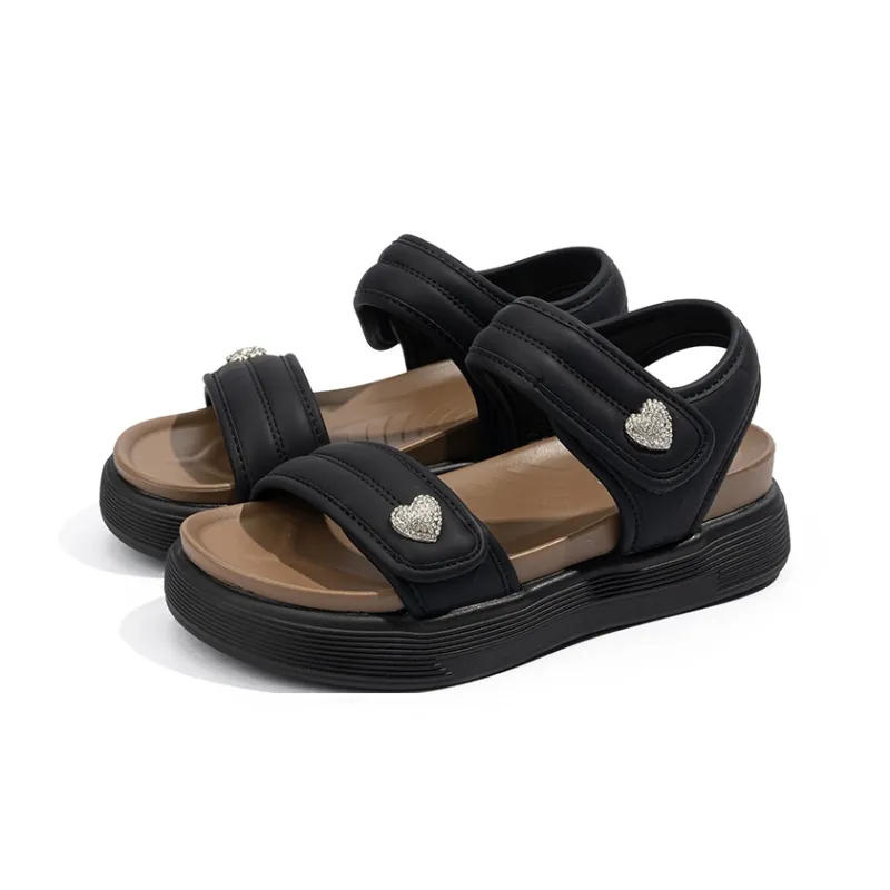 BABAYA KIDS One Strap Sandals Women's Black-2