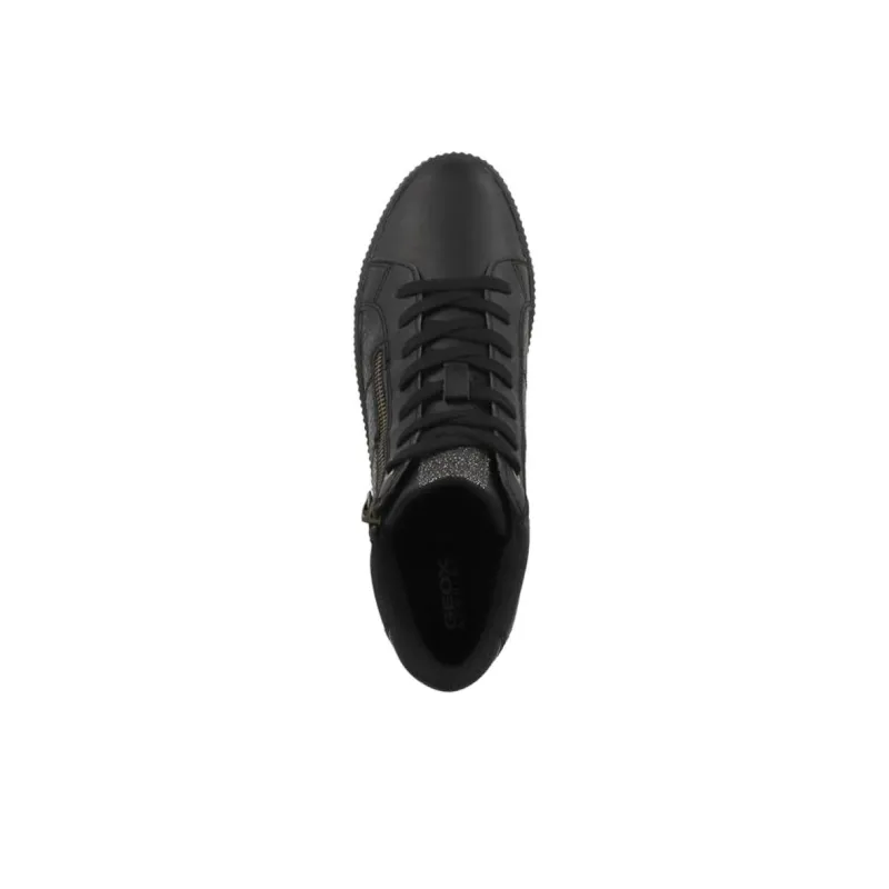GEOX Blomiee High Top Casual Shoes Women's Black-3