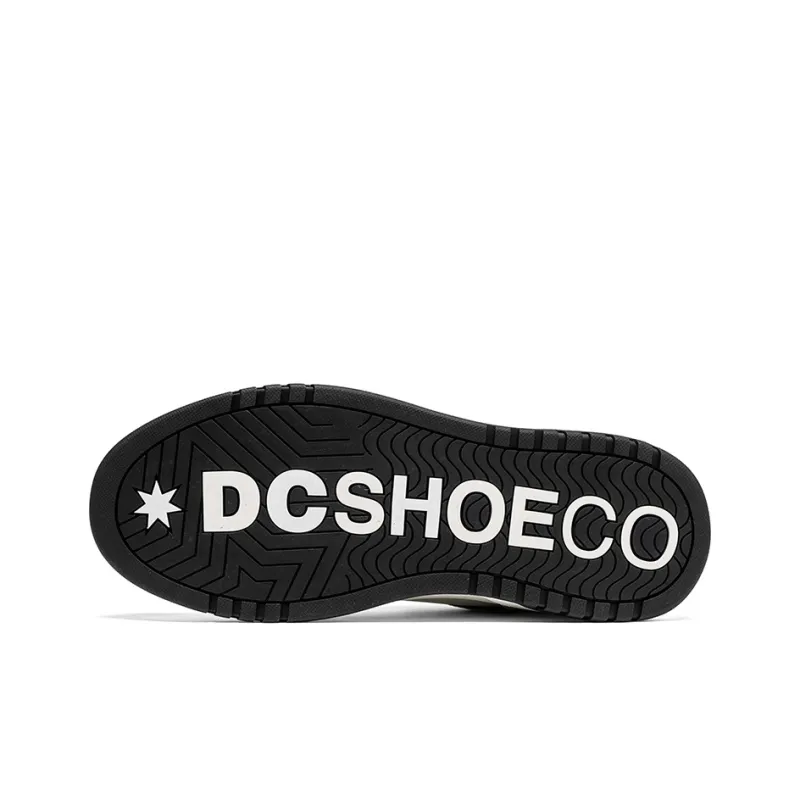 DC Shoes CAMPUS CAS Abrasion Resistant Height Increasing Low Top Brother's Skateboard Shoes Men's Monogram White Gray-4