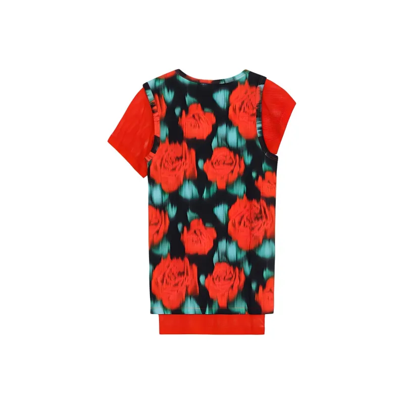 KENZO Floral Printed T Shirt Dress-1