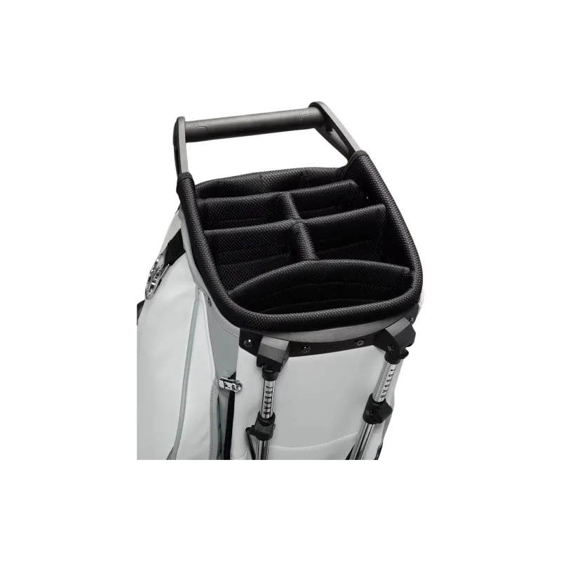 Jordan Fade Away Synthetic Leather Golf Bag For Travel Storage Bag Men's White & Wolf Gray & Metal Silver-4