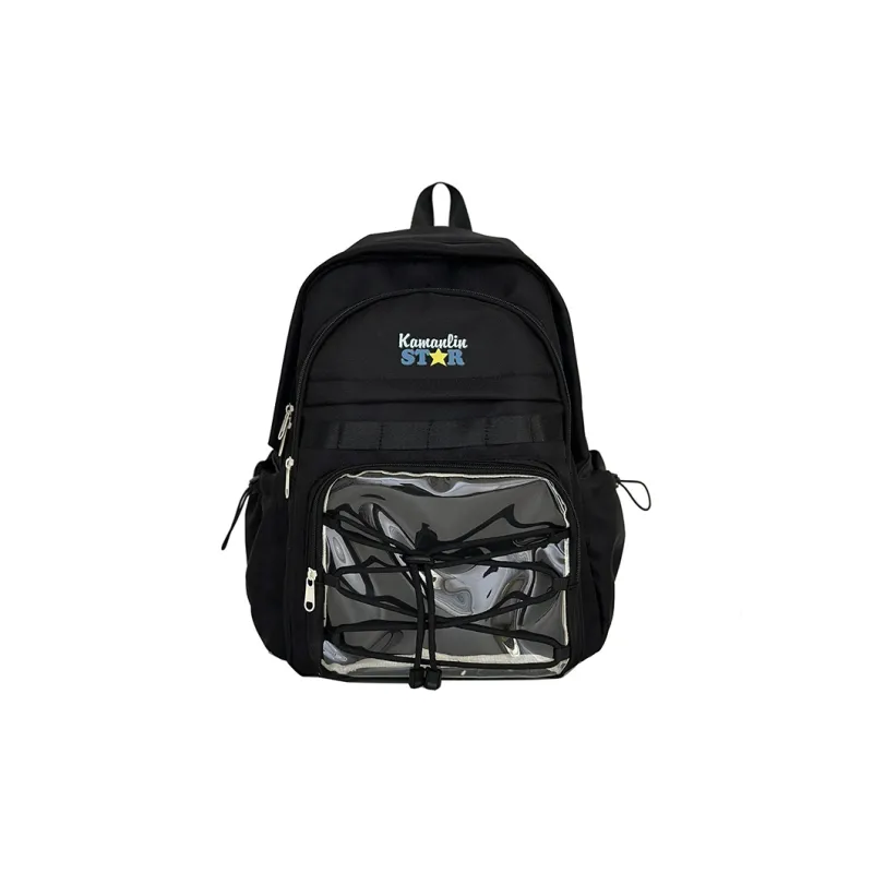 AIBAG Nylon Backpack Unisex Blue/Yellow/Black/White-14