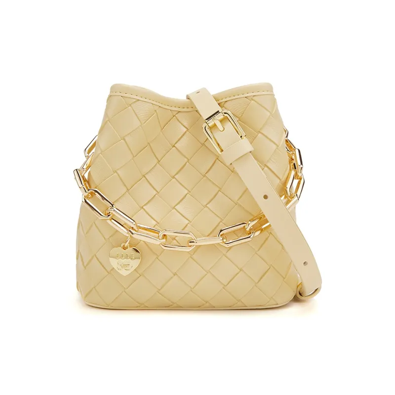ELLE Synthetic Leather Bucket Bag Handbag Women's Multicolor-0