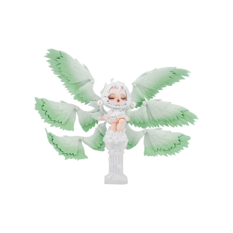 [Modified Doll] POP MART SKULLPANDA Photo Collection Six Winged Angel Hang Tag Box 18cm-25