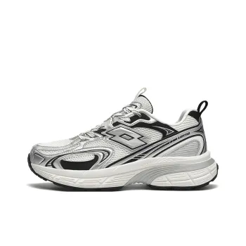 LOTTO Coverage Rebound Abrasion Resistant Breathable Slip Resistant Low Top Casual Shoes Men's Silver Gray