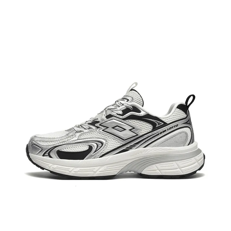 LOTTO Coverage Rebound Abrasion Resistant Breathable Slip Resistant Low Top Casual Shoes Men's Silver Gray-0