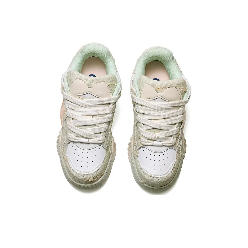 Q-AND Slip-Resistant Cushioning Height Increasing Low-Top Skateboard Shoes Unisex-22